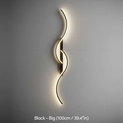 SwirlShine™ / Applique Murale Ondulée