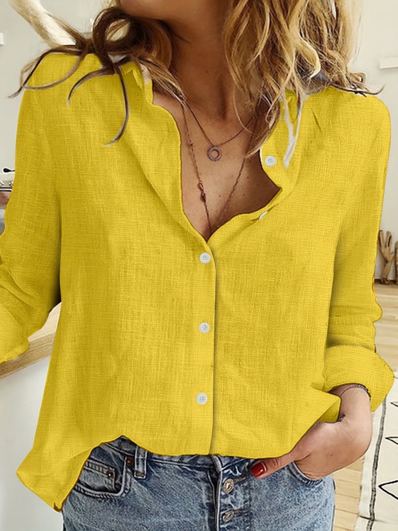 SHELLE - CHEMISE MANCHES LONGUES EN LIN AÉRÉ