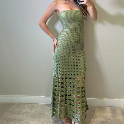 NIKKÉ - ROBE LONGUE BOHÈME EN CROCHET