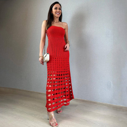 NIKKÉ - ROBE LONGUE BOHÈME EN CROCHET