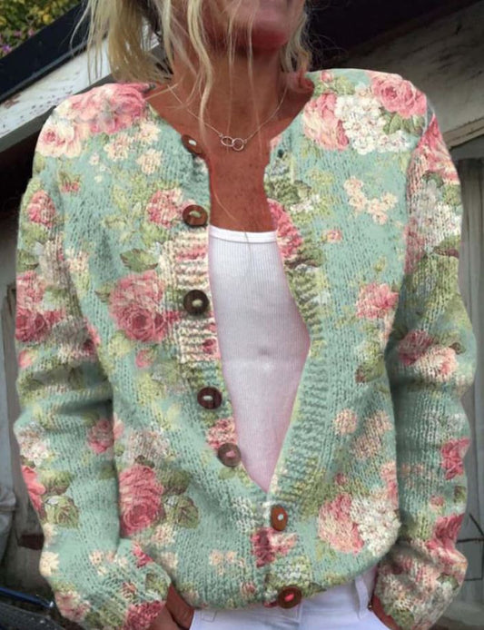 Merryn | Cardigan élégant à imprimé floral