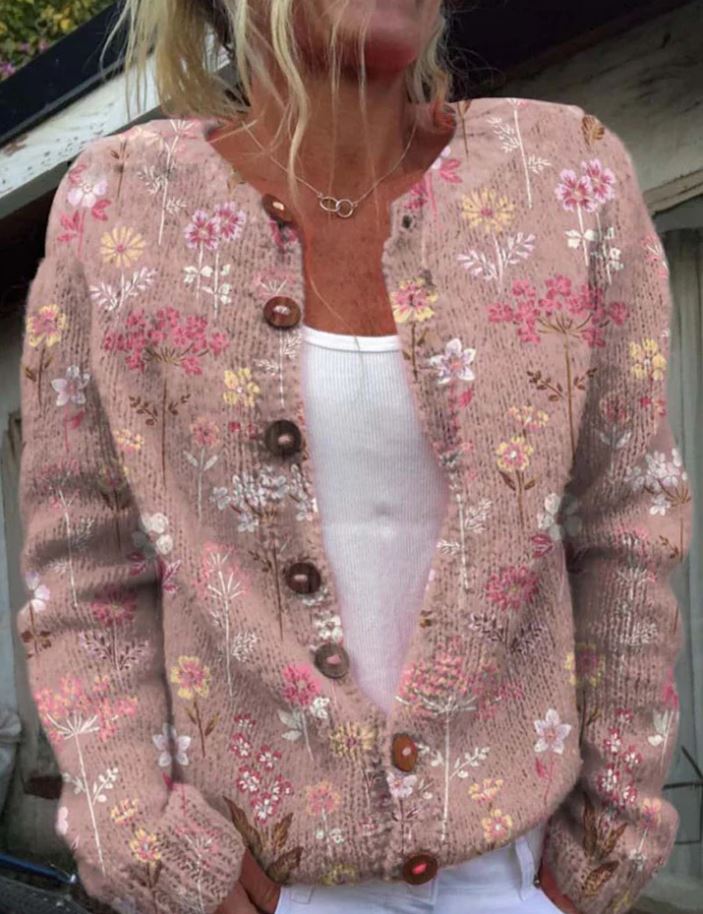 Sanné | Cardigan élégant à imprimé floral