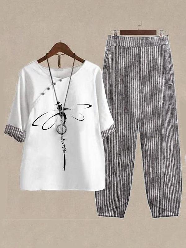 Ensemble deux pièces moderne à manches 3/4