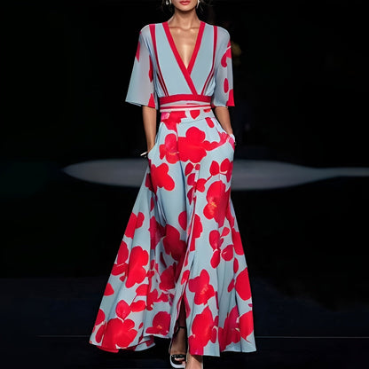 Dans la neige™ | Robe fleurie élégante
