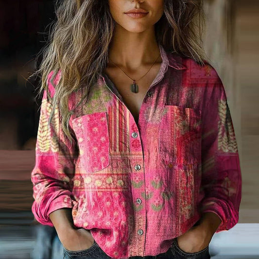 Nina™ | Chemisier Décontracté Vintage