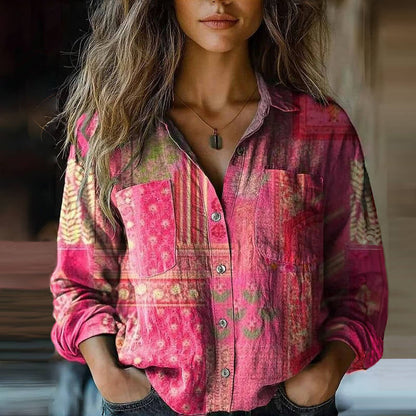 Nina™ | Chemisier Décontracté Vintage