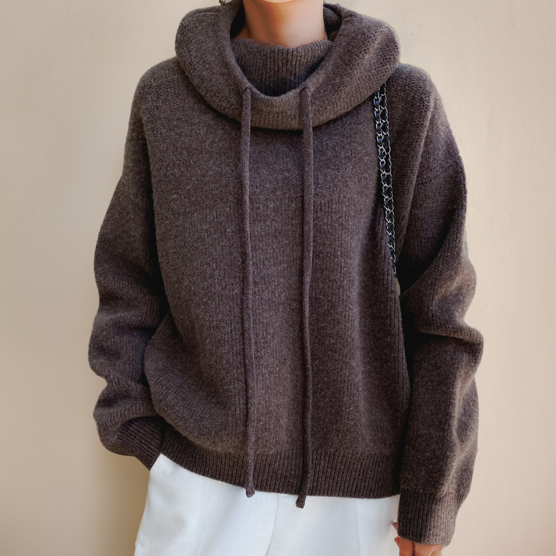 Hannah | Sweat à capuche tricoté