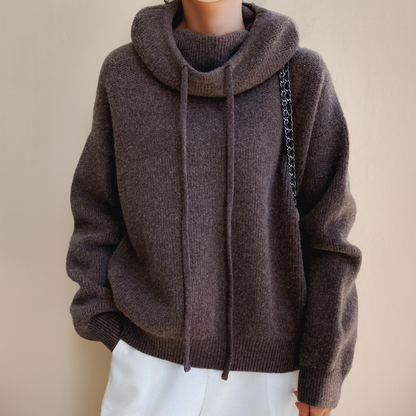 Hannah | Sweat à capuche tricoté