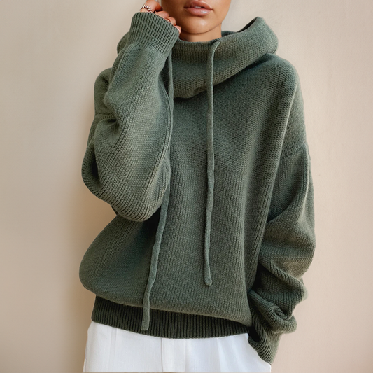 Hannah | Sweat à capuche tricoté