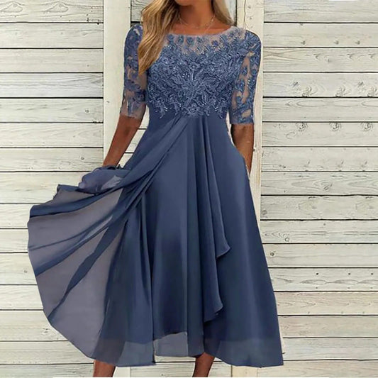 ZIA - ROBE EN DENTELLE DÉLICATE