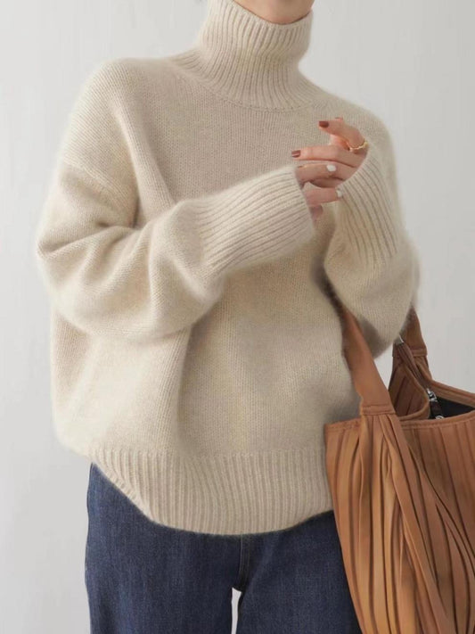 Lara™ | Pull col roulé en cachemire
