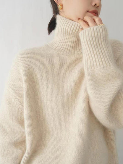 Lara™ | Pull col roulé en cachemire
