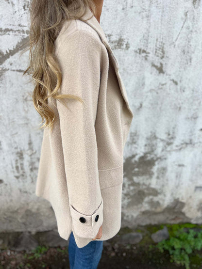 Agnès™ | Manteau en laine à revers