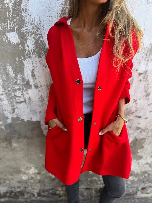 Anya™ | Cardigan avec boutons et capuche