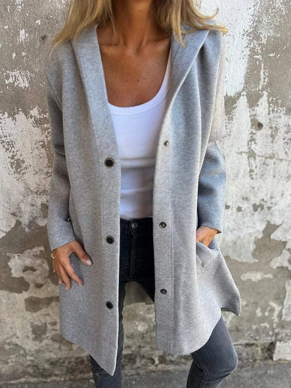 Anya™ | Cardigan avec boutons et capuche