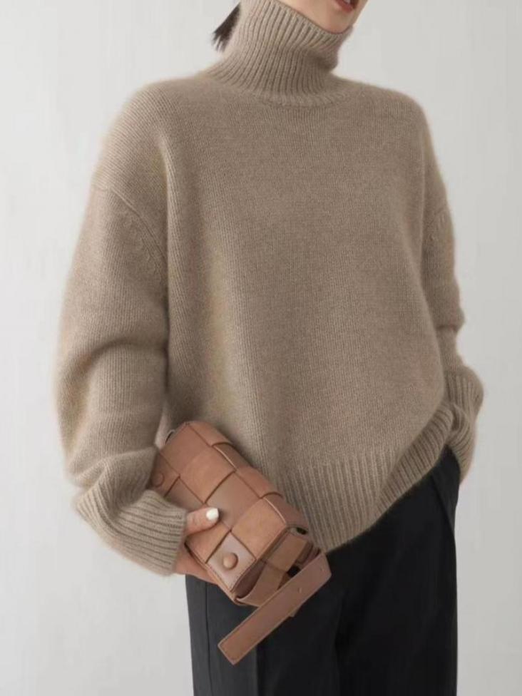 Lara™ | Pull col roulé en cachemire