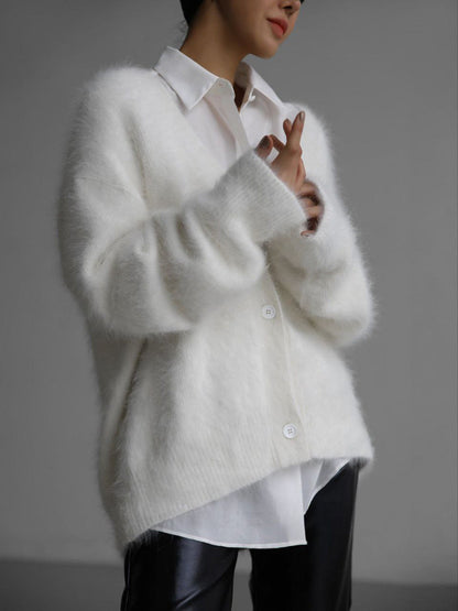 Nadia | Cardigan élégant en peluche