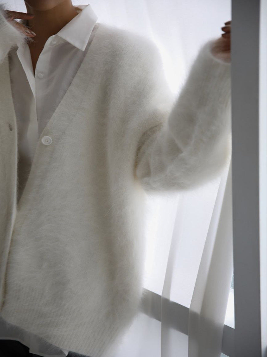 Nadia | Cardigan élégant en peluche