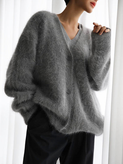 Nadia | Cardigan élégant en peluche