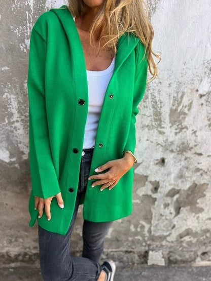 Anya™ | Cardigan avec boutons et capuche