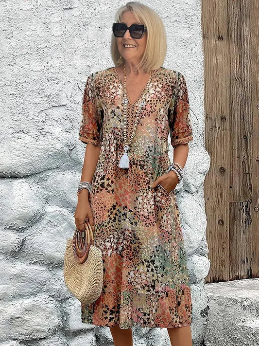 Fatima - Robe à imprimé floral