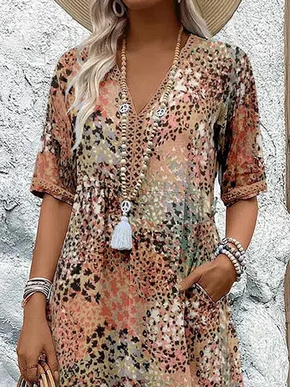 Fatima - Robe à imprimé floral