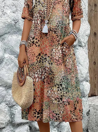 Fatima - Robe à imprimé floral