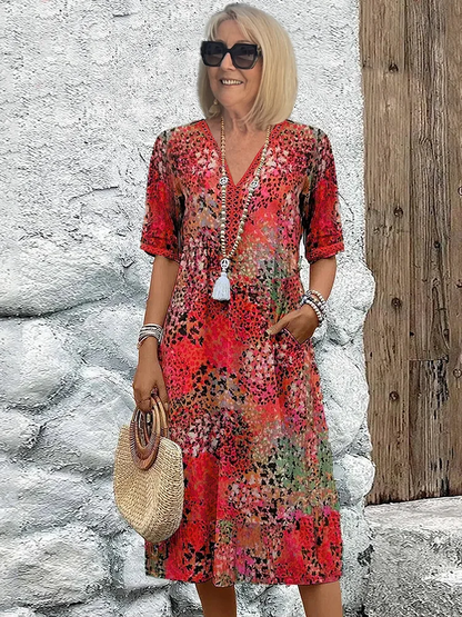 Fatima - Robe à imprimé floral