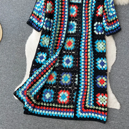 Silvia™ - Le cardigan tricoté coloré