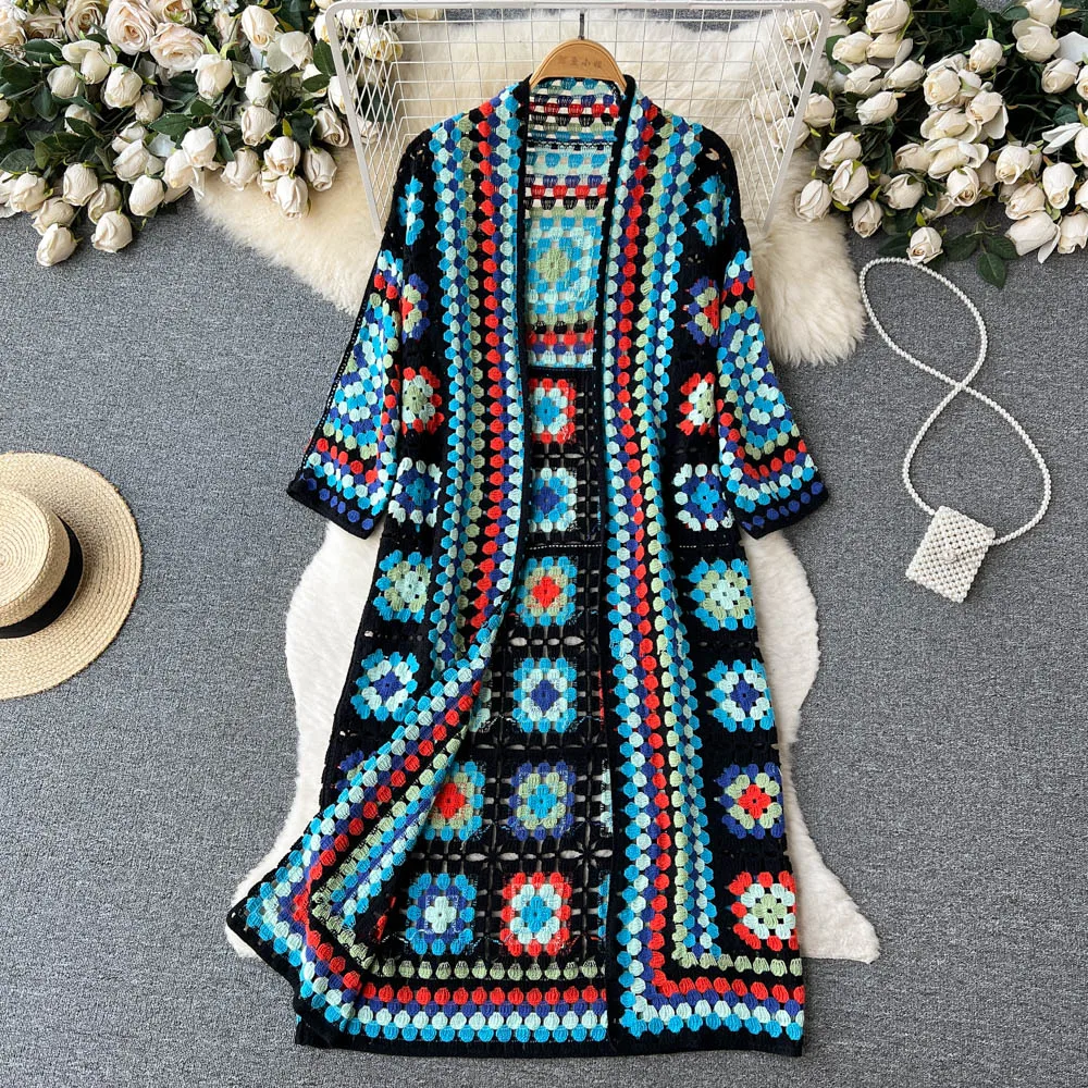 Silvia™ - Le cardigan tricoté coloré