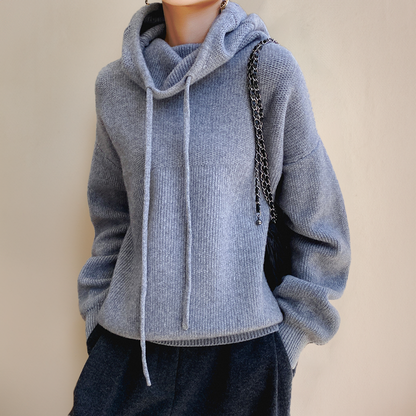 Hannah | Sweat à capuche tricoté