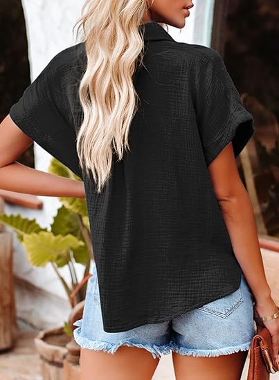 Brielle™ - Haut texturé décontracté