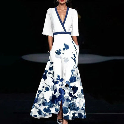 Dans la neige™ | Robe fleurie élégante