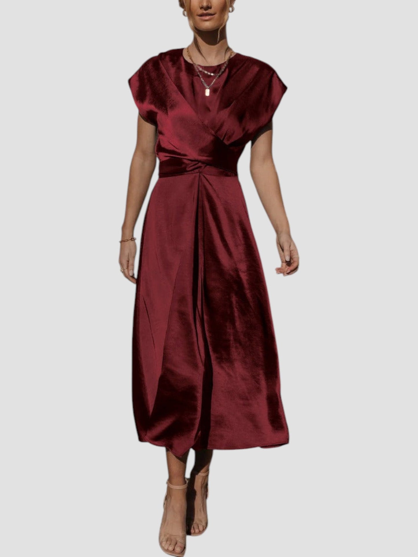 Claire | Robe mi-longue élégante