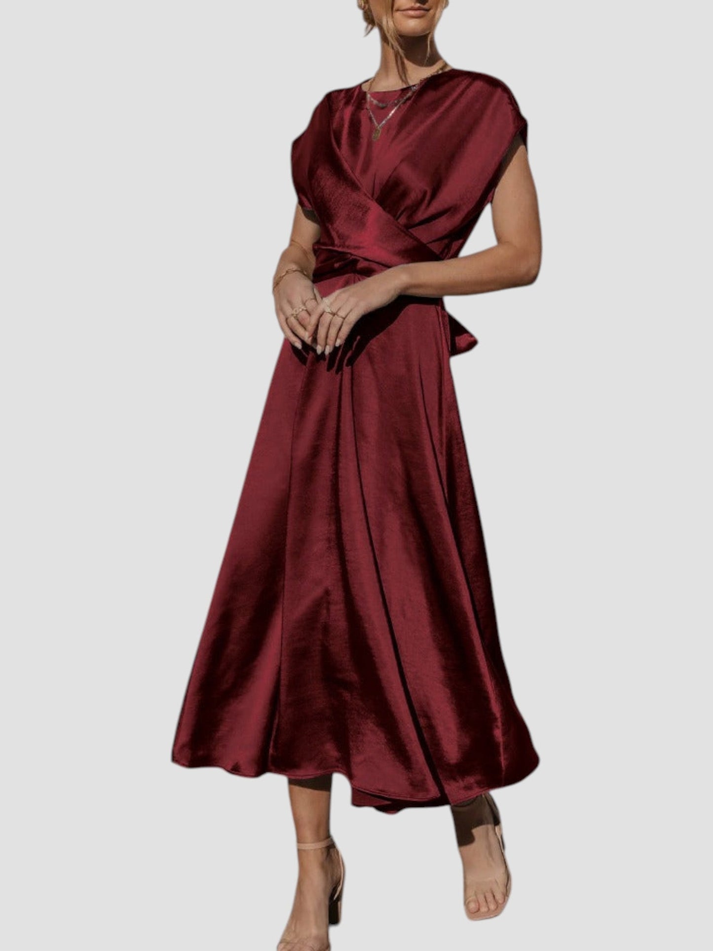 Claire | Robe mi-longue élégante