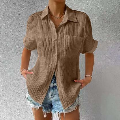 Brielle™ - Haut texturé décontracté