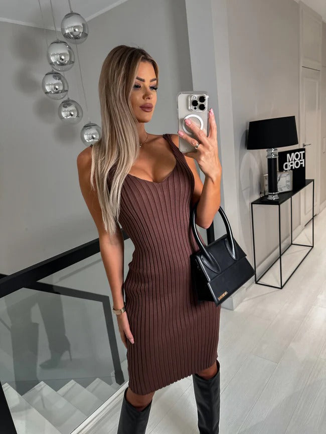 Lene™ - Robe sans manches avec pull gratuit