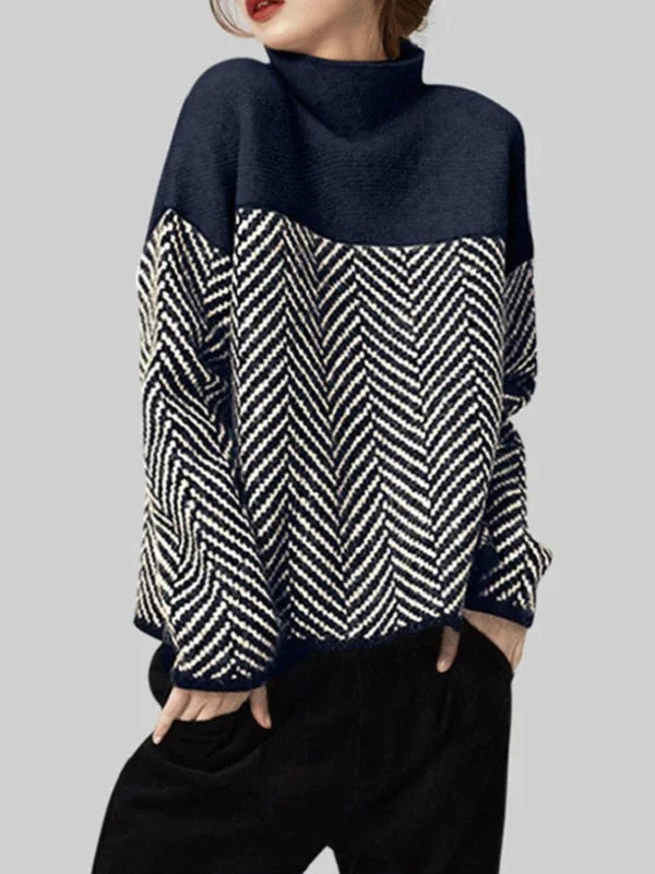Daniella™ - Pull à col roulé en coton