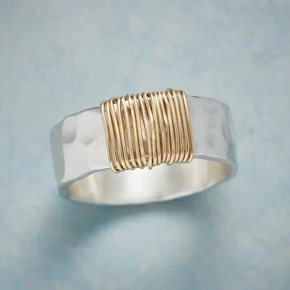 Bague à fils dorés vintage Zoë