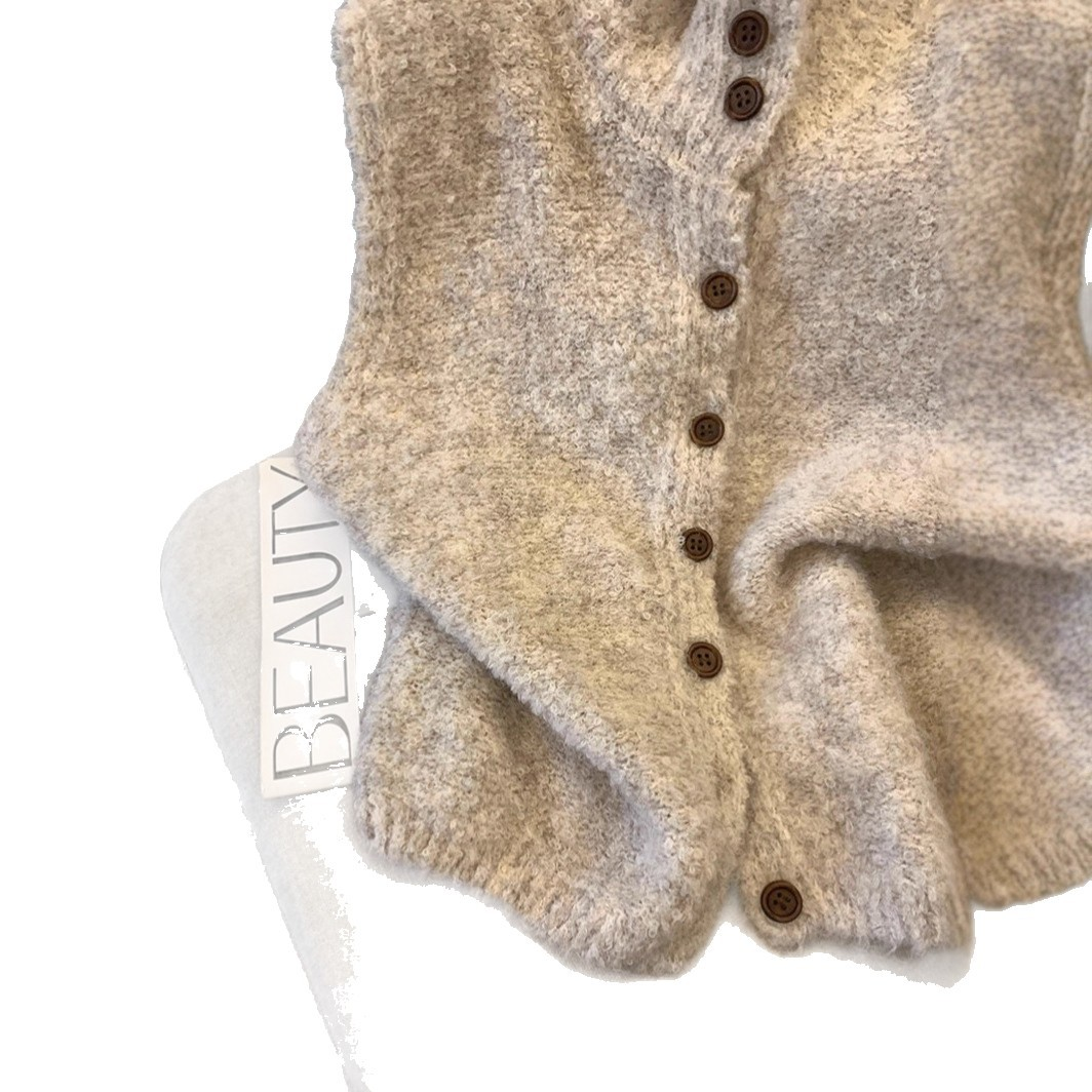 STACY - GILET EN TRICOT SANS MANCHES SOPHISTIQUÉ M - GILET EN TRICOT SANS MANCHES SOPHISTIQUÉ
