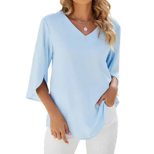 HOW - Blouse col V
