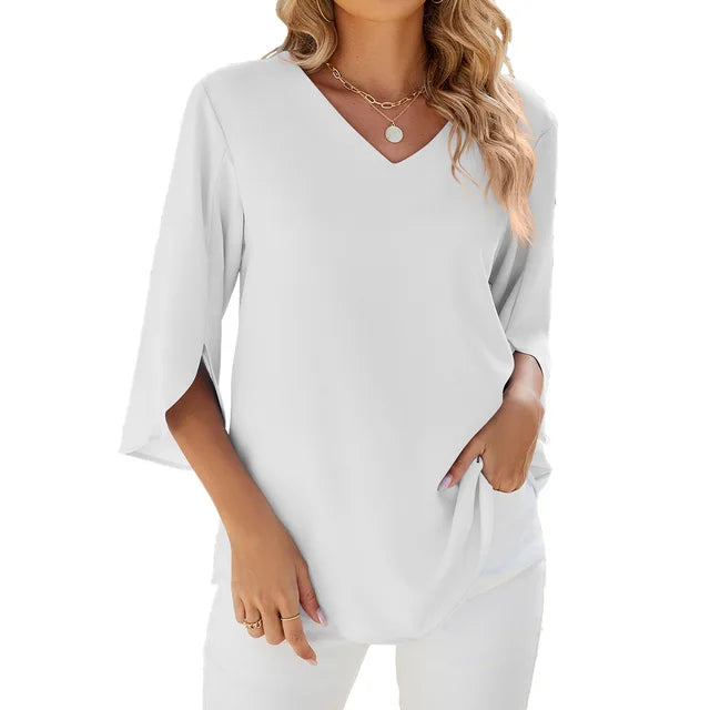HOW - Blouse col V