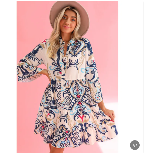 Veronique - Robe Tunique Bohémienne