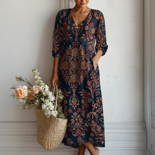 LEIRE | Robe Longue de Style Ethnique