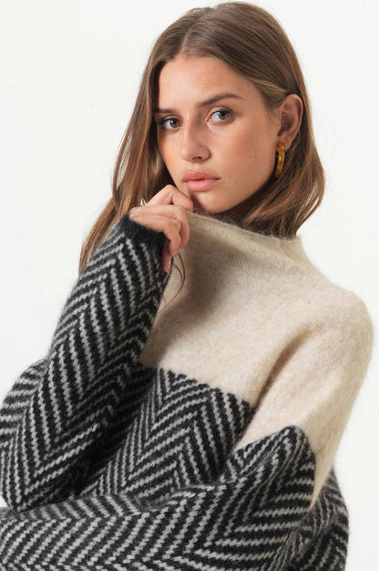 Daniella™ - Pull à col roulé en coton