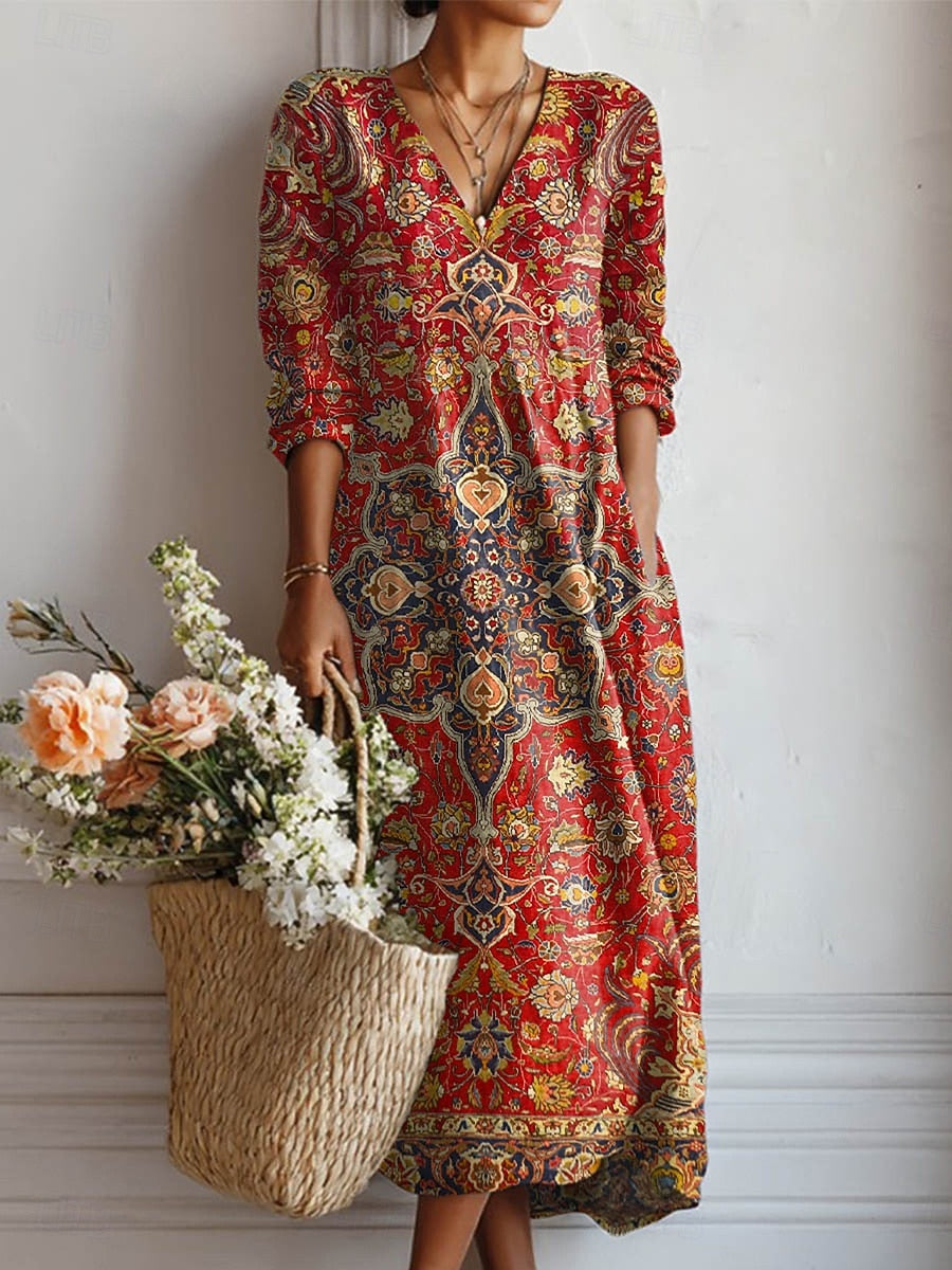 LEIRE | Robe Longue de Style Ethnique