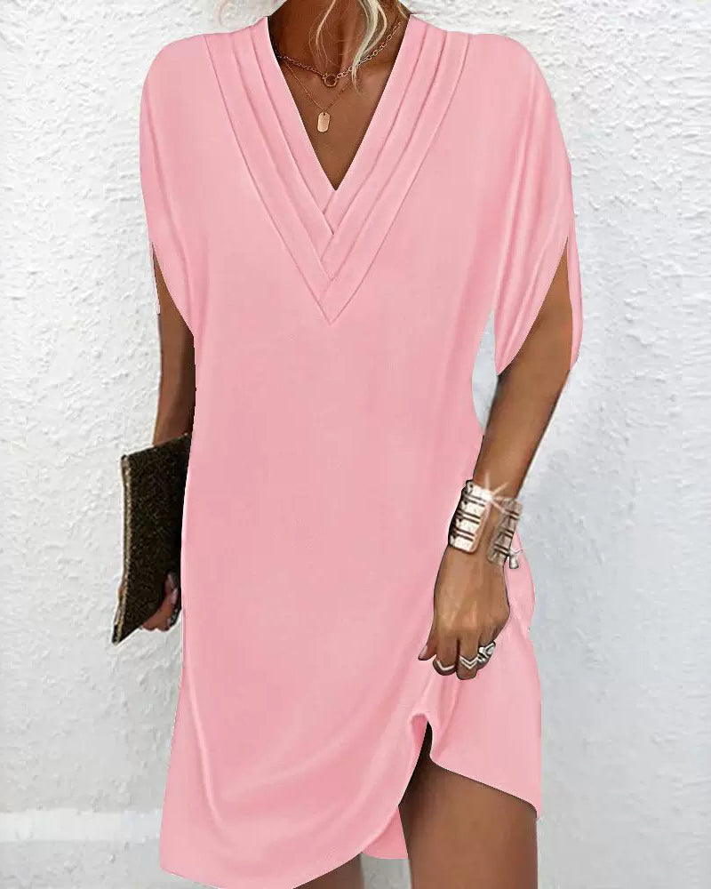 Alana / Robe Élégante à Col en V