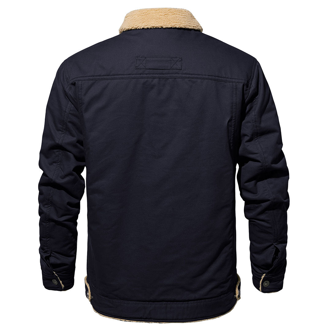 GABRIEL - MANTEAU D'HIVER EN POLAIRE SHERPA À MULTIPLES POCHES