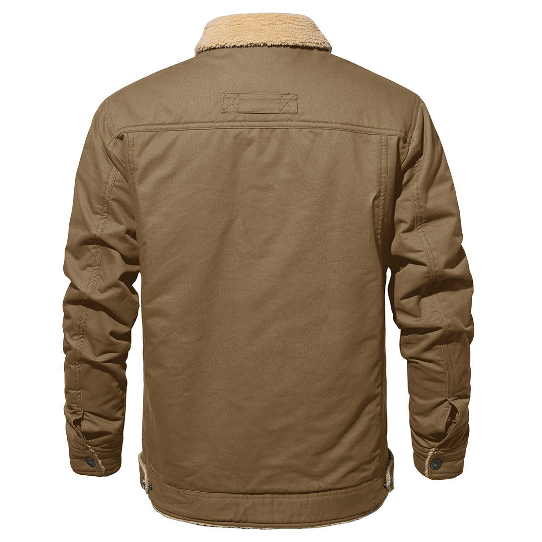 GABRIEL - MANTEAU D'HIVER EN POLAIRE SHERPA À MULTIPLES POCHES