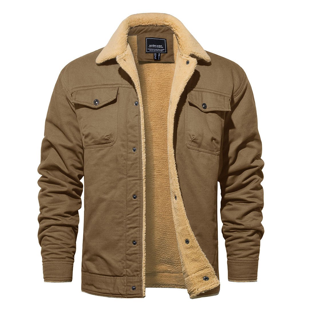 GABRIEL - MANTEAU D'HIVER EN POLAIRE SHERPA À MULTIPLES POCHES